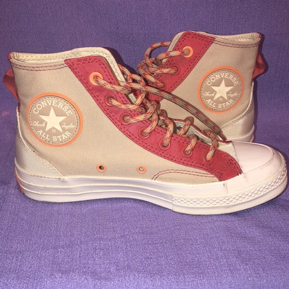 Used Converse Chuck Taylor All Star Women’s Size 8. Chuck 70 High Rhubarb Pie - Picture 8 of 13